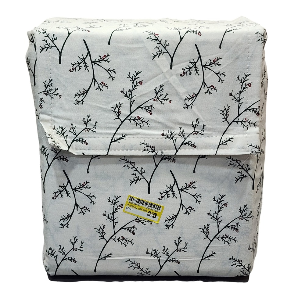 Threshold Performance Sheet Set King 400 Thread Count Holiday Holly Christmas